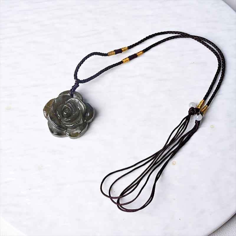 0.9-1.18in Labradorite Rose Pendant|Wholesale CrystalHola
