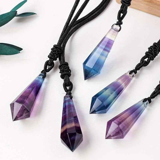 0.9-1.57in Fluorite Spiritual Pendulums Pendant |Wholesale CrystalHola