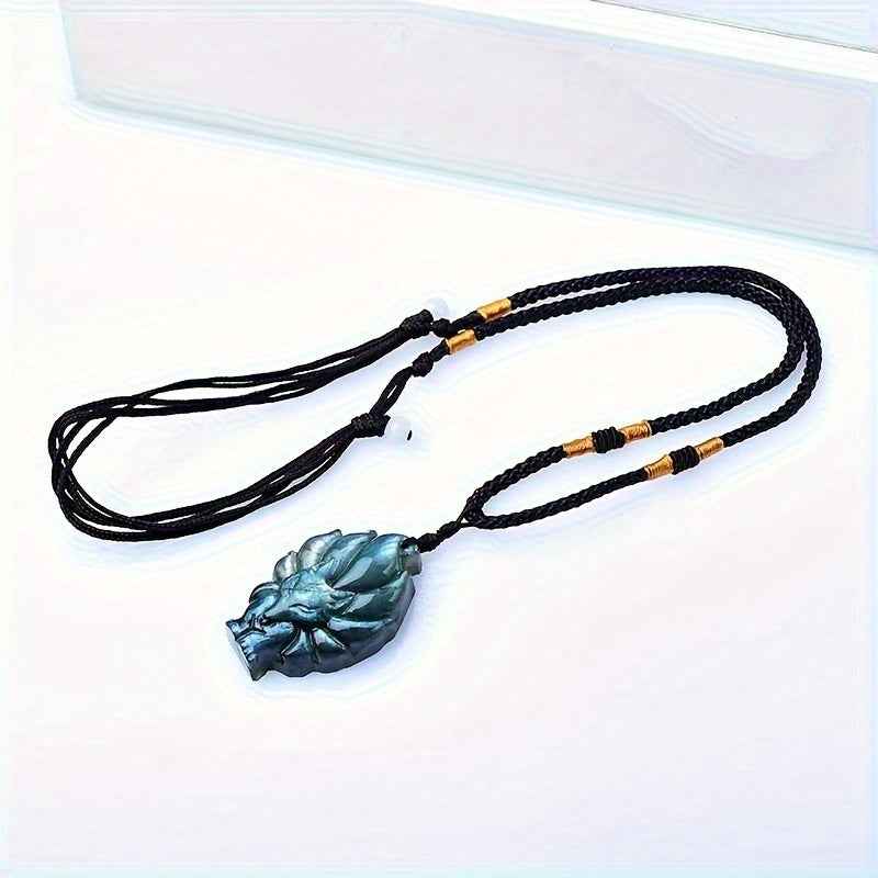 0.9-1.57in LabradoriteFox Pendant |Wholesale CrystalHola