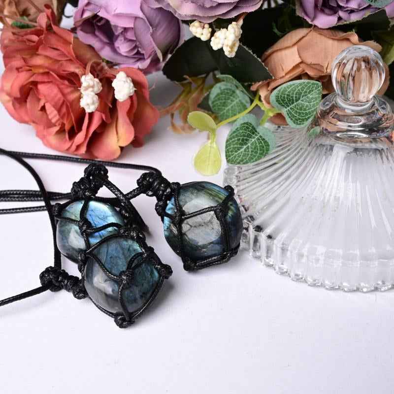 0.9-1.57in Labradorite Round Pendant |Wholesale CrystalHola