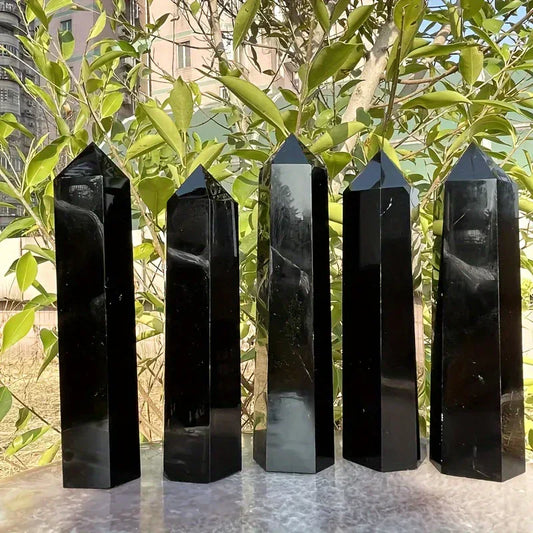 Wholesale Bulk Black Obsidian Tower |CrystalHola - CrystalHola