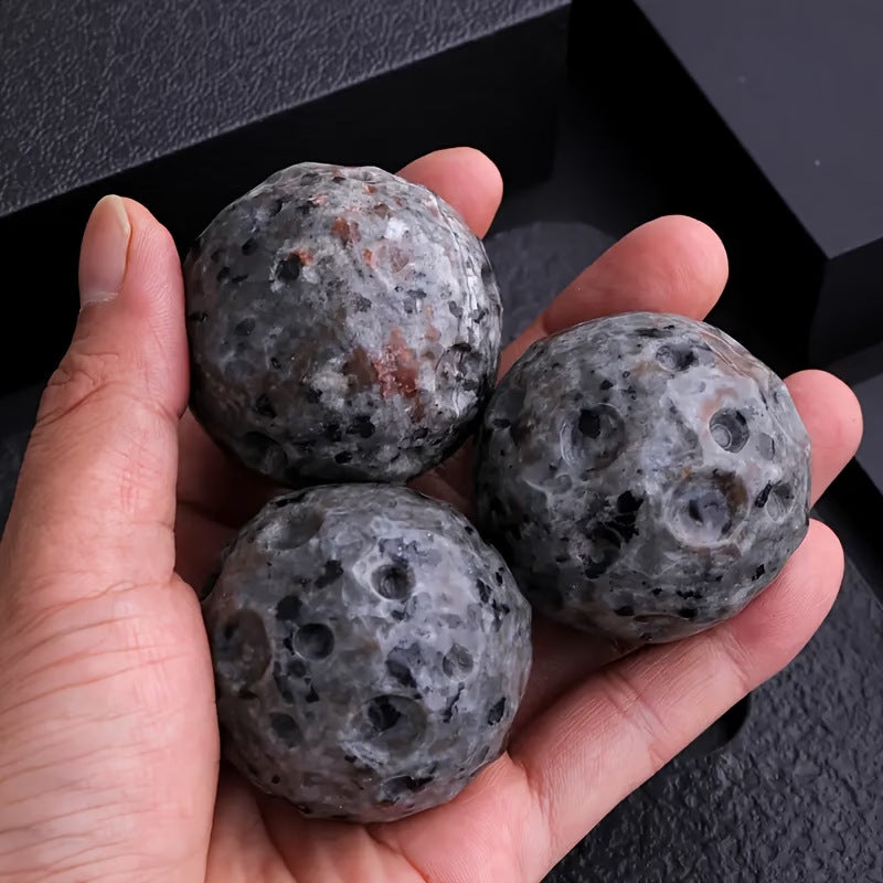 Natural Yooperlite Moon Relief Sphere for Meditation and Decor
