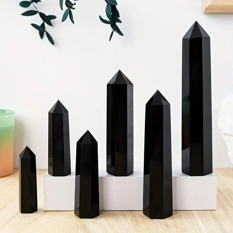Wholesale Bulk Black Obsidian Tower |CrystalHola - CrystalHola