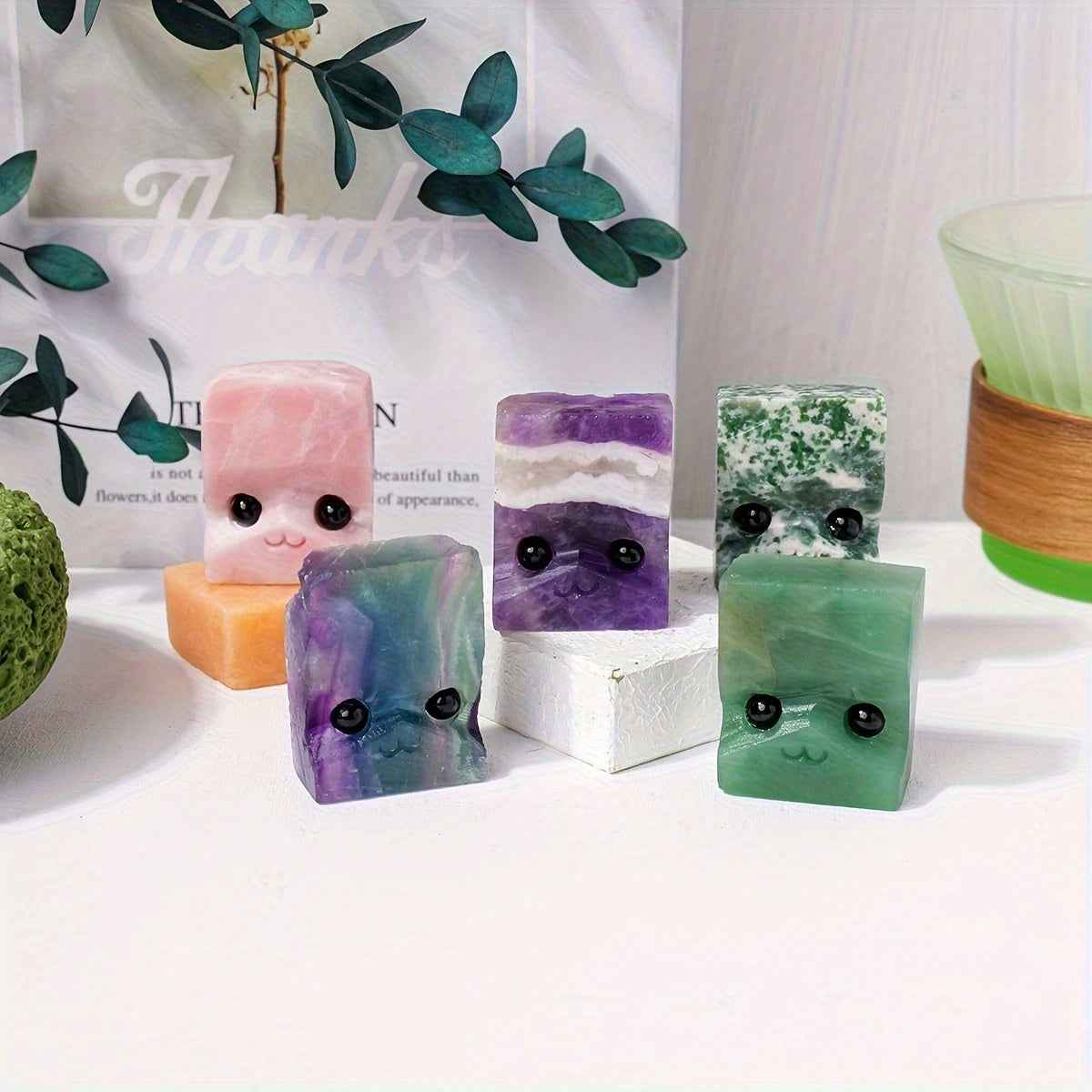 1.18-1.57in Crystal Material Hedgehog Carving |CrystalHola
