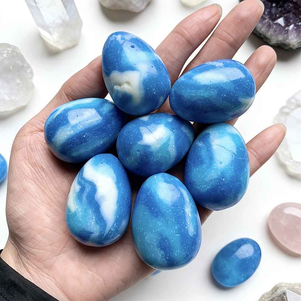 1.54-2.36in Artificial Larimar Eggfor Gifts CrystalHola