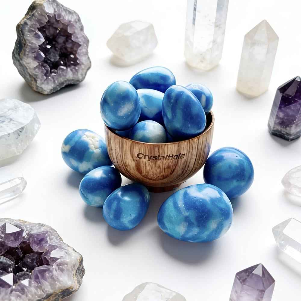 1.54-2.36in Artificial Larimar Eggfor Gifts CrystalHola