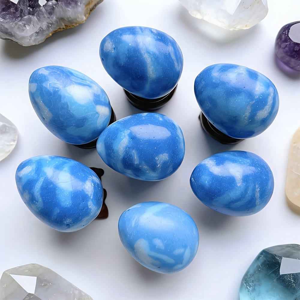 1.54-2.36in Artificial Larimar Eggfor Gifts CrystalHola