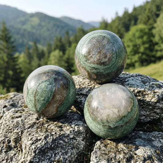 1.57-3.14in African Emerald Sphere |CrystalHola