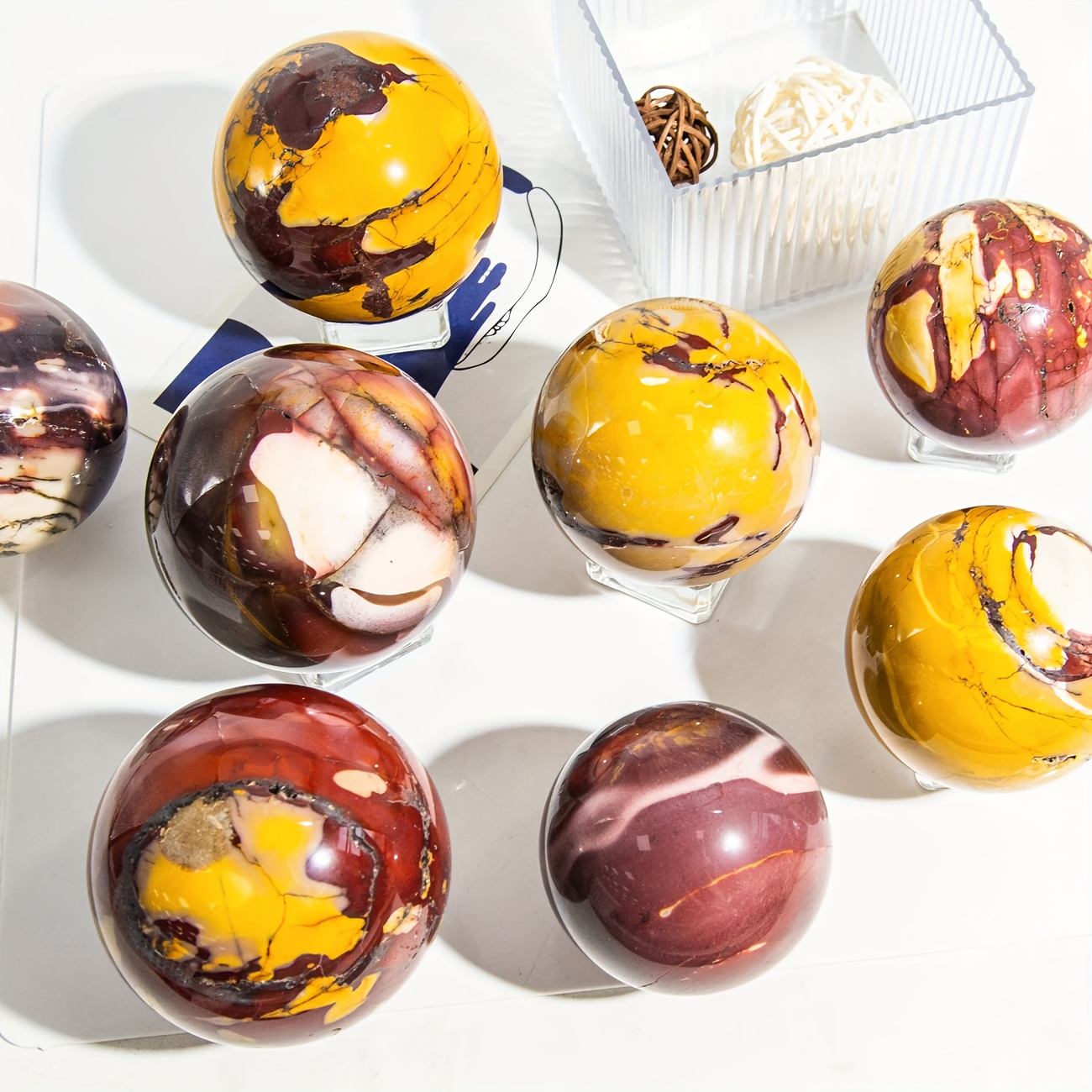 Sphère de pierre de Mookaïte Jaune d'Œuf|CrystalHola