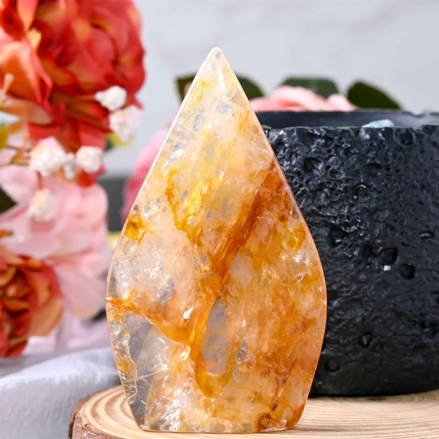 10-200g Golden Healer Quartz Water Drop Freeform |CrystalHola Wholesale