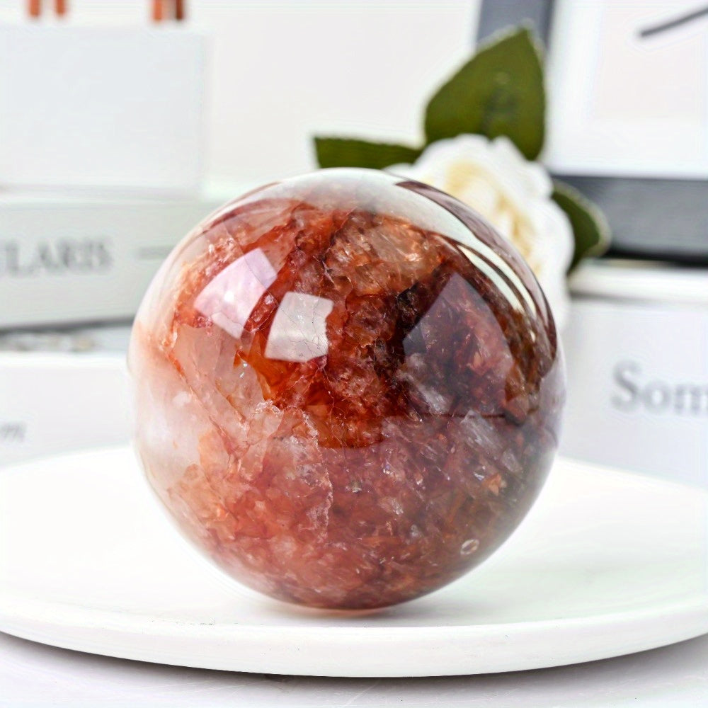 Natural Red Fire Quartz Sphere for Gifts