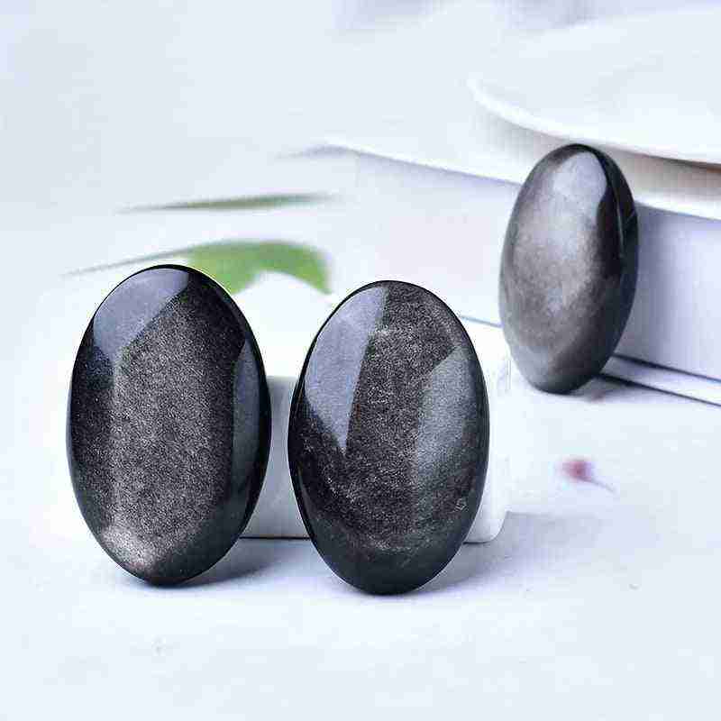 2.2inSilveryObsidianPalmStoneCrystaHolaHealingforGift_4 - CrystalHola
