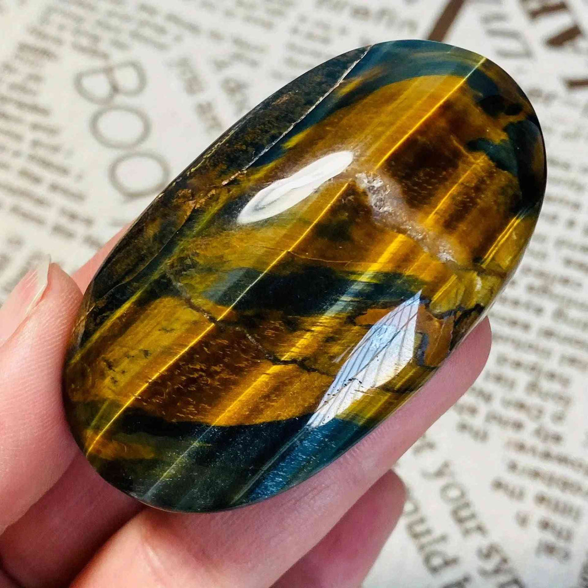 20-100gBlueTigerEyePalmStoneCrystaHolaHealingforGift_1 - CrystalHola