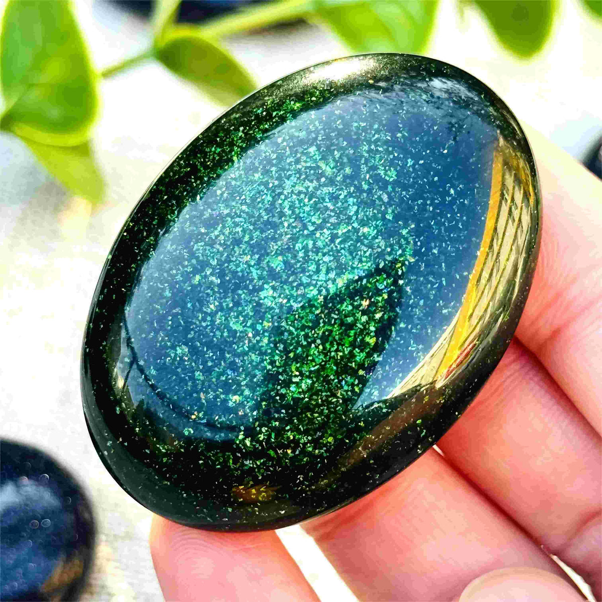 20-80gGreenSandstonePalmStoneCrystaHolaHealingforGift_1 - CrystalHola