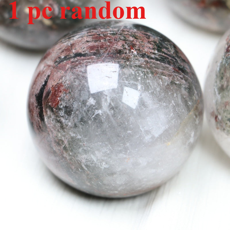 Natural Rare Green Phantom Sphere Suitable for Home Office