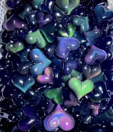 Rainbow ObsidIan Heart for Gifts