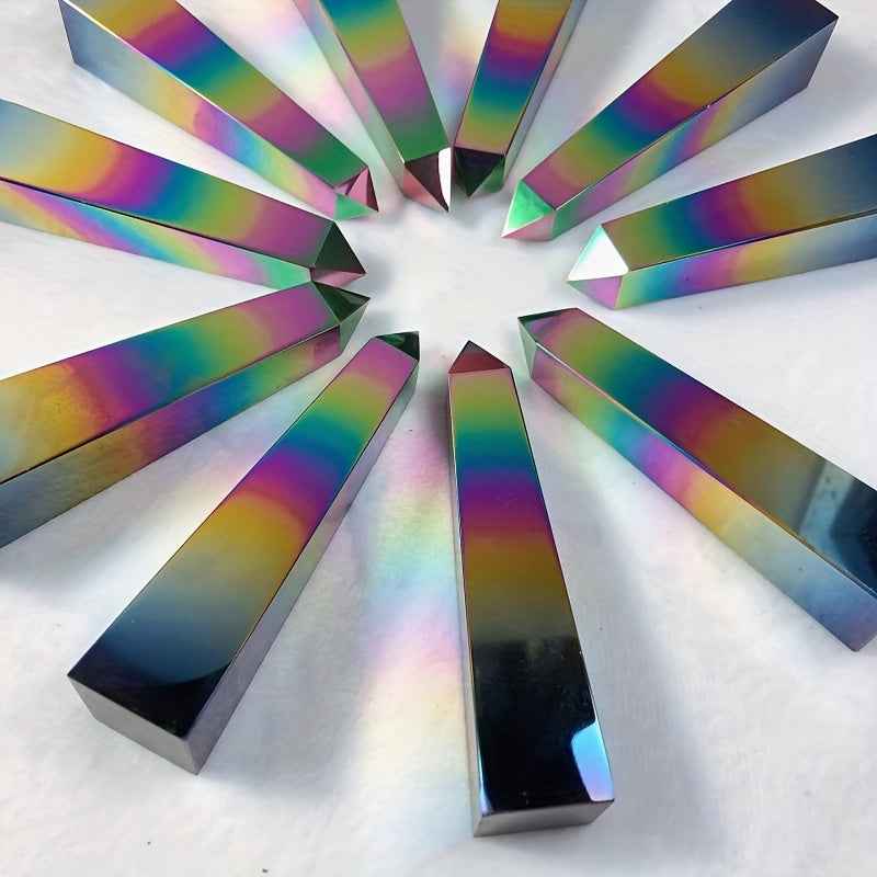 5-10cm Aura Obsidian Crystal Tower| CrystalHola Wholesale