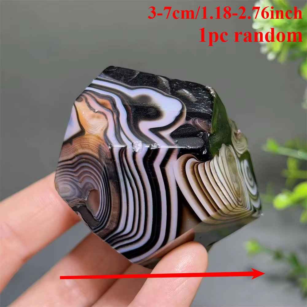 50-100g Back and Red Banded Agate Freeform |CrystalHola Wholesale