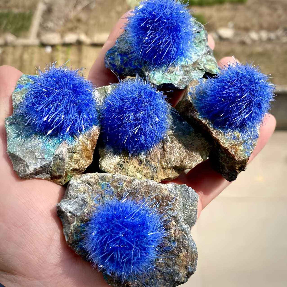 50-100g Rare Zeolite Blue Mineral Specimen | CrystalHola Wholesale
