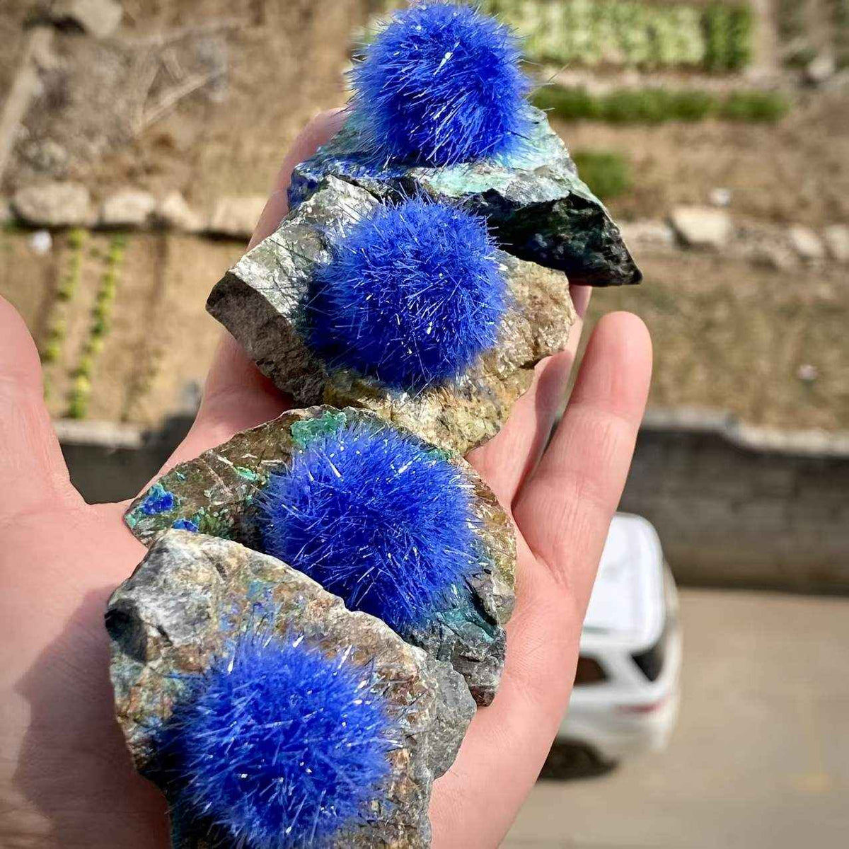 50-100g Rare Zeolite Blue Mineral Specimen | CrystalHola Wholesale