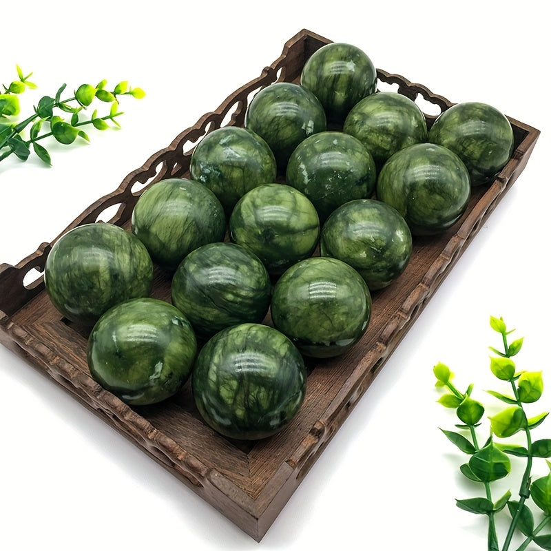 Natural Xiuyan Stone Sphere for Decor