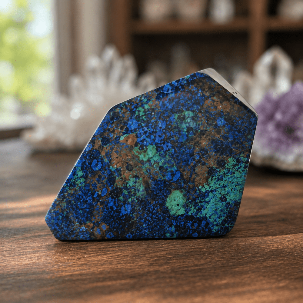 Azurite Freeform Stone for Decor