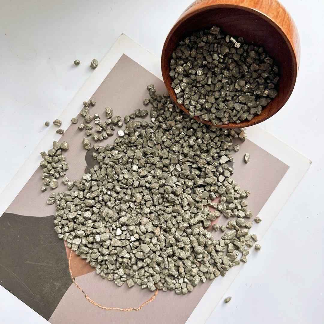 7-9mm Pyrite Gravel | CrystalHola Wholesale