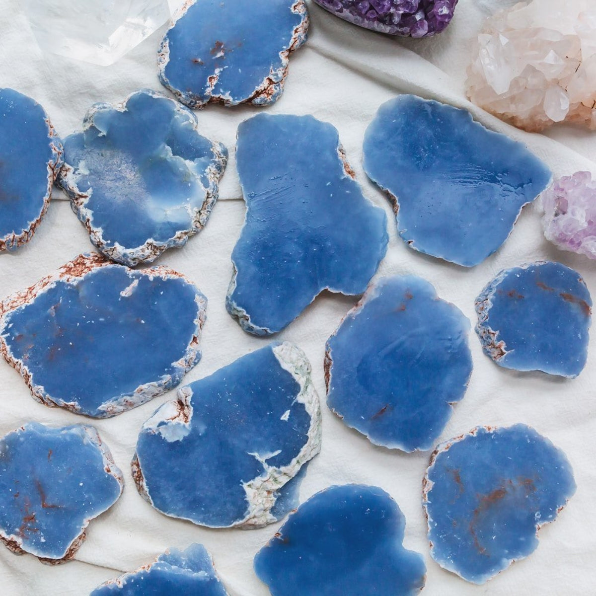Angelite Raw Slice