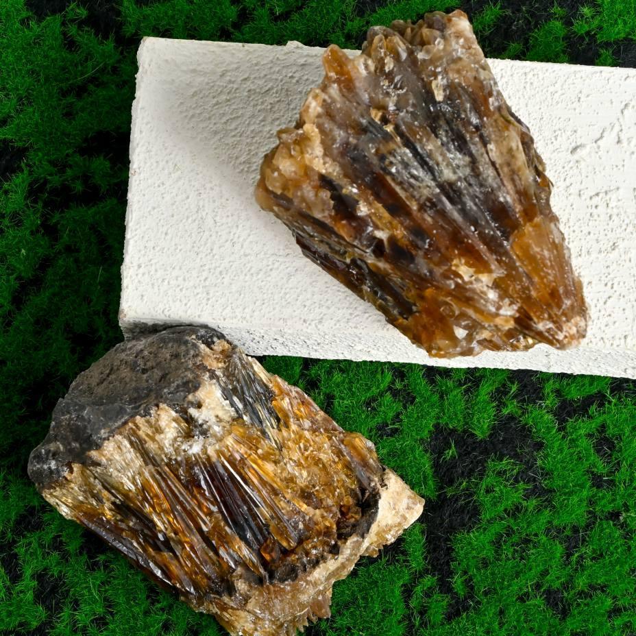 Amber Calcite Mineral|CrystalHola