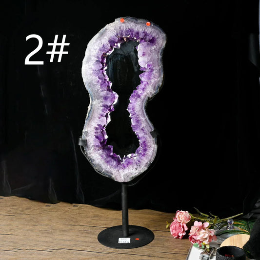 Amethyst Geode Mirror - CrystalHola
