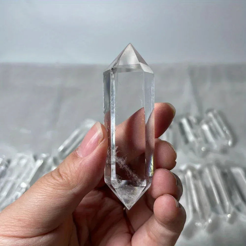 Clear Quartz Double Tower