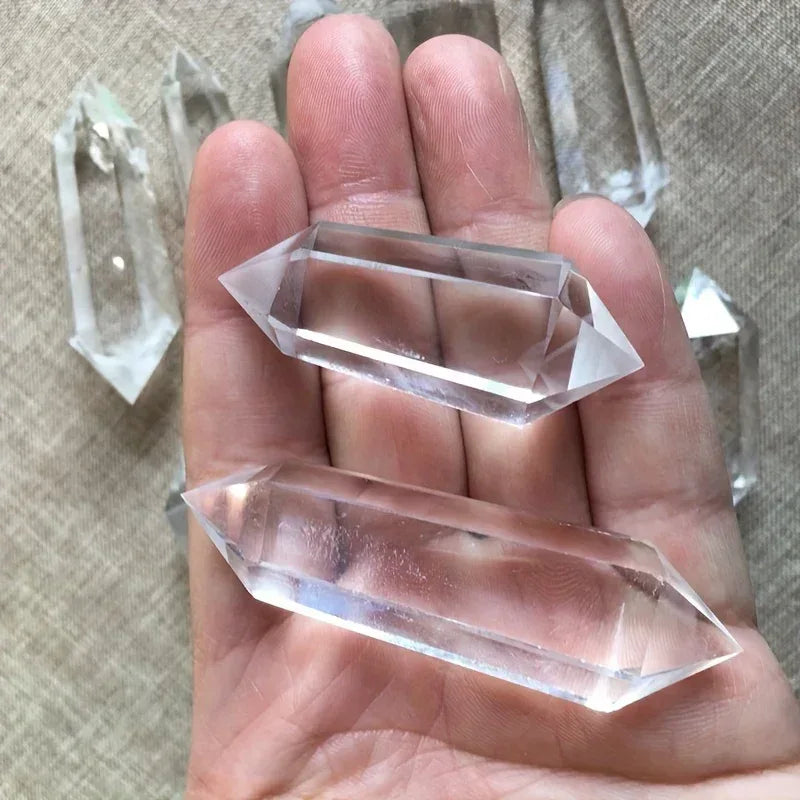 Clear Quartz Double Tower