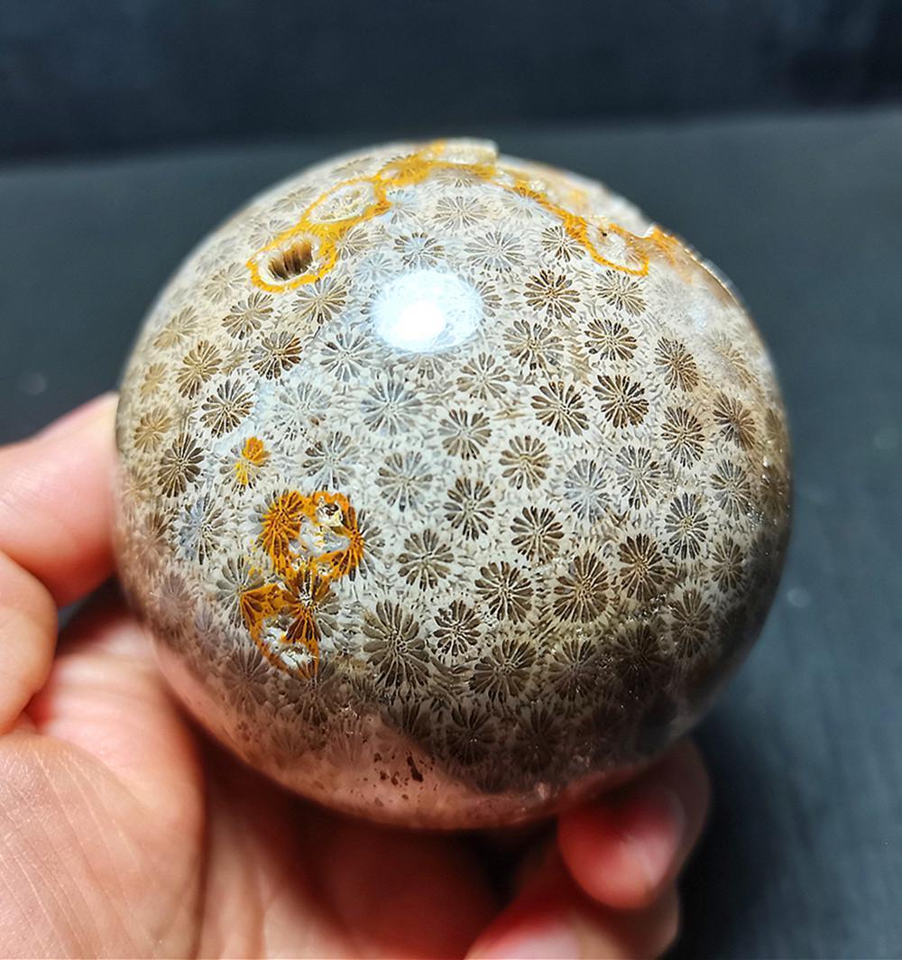 Coral Jasper Sphere