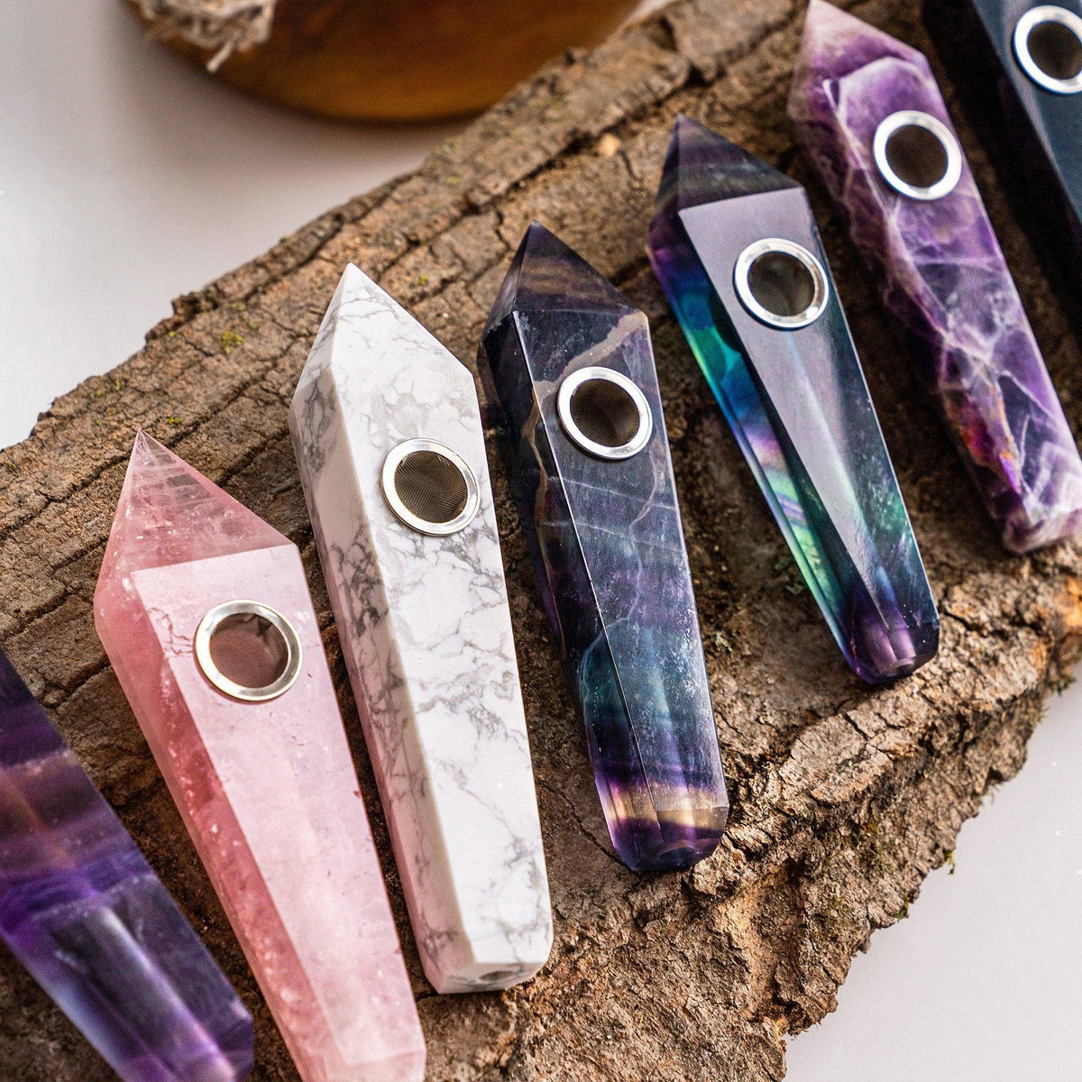 Crystal Pipe Carving
