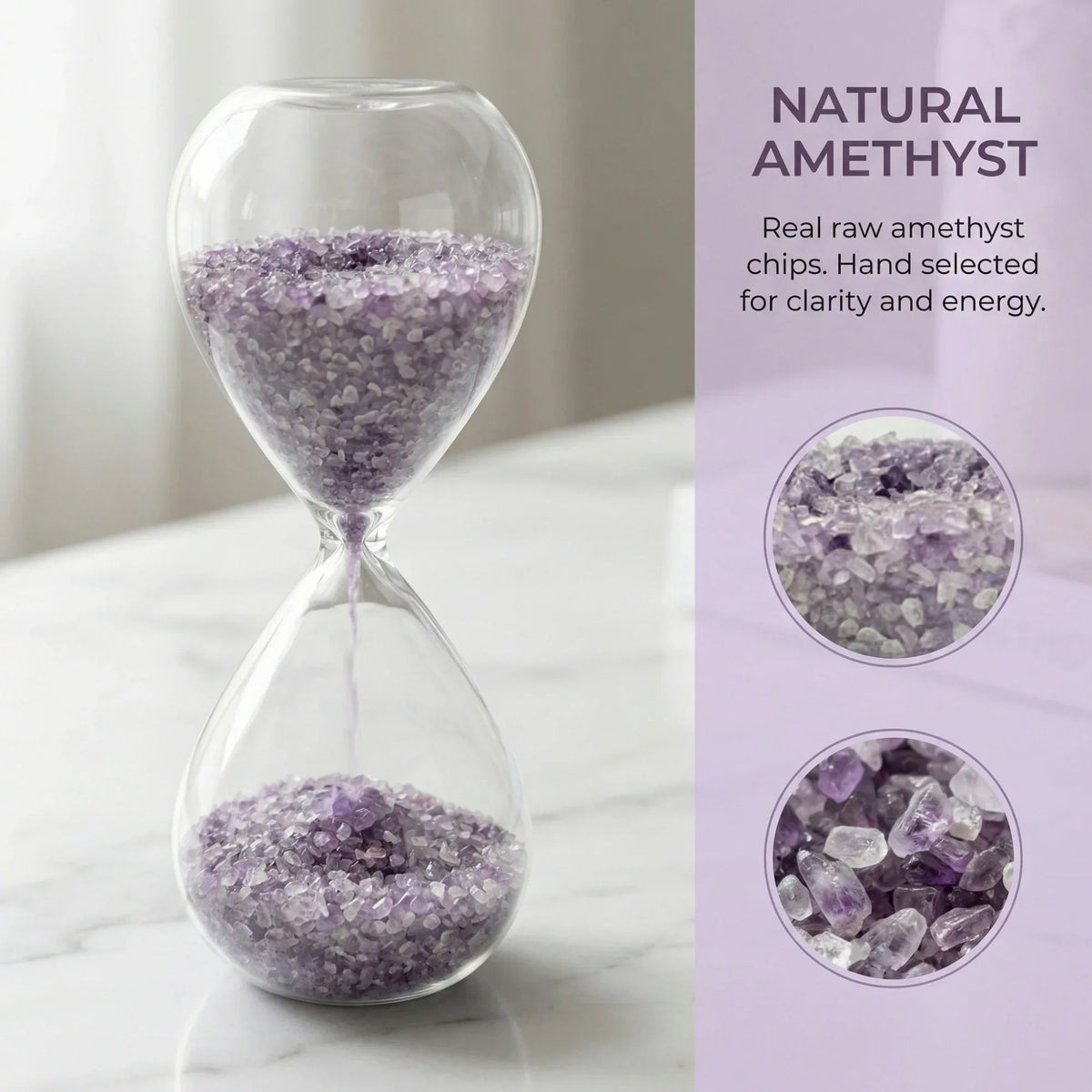 Crystal hourglass