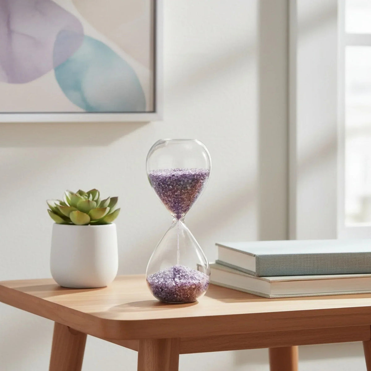 Crystal hourglass
