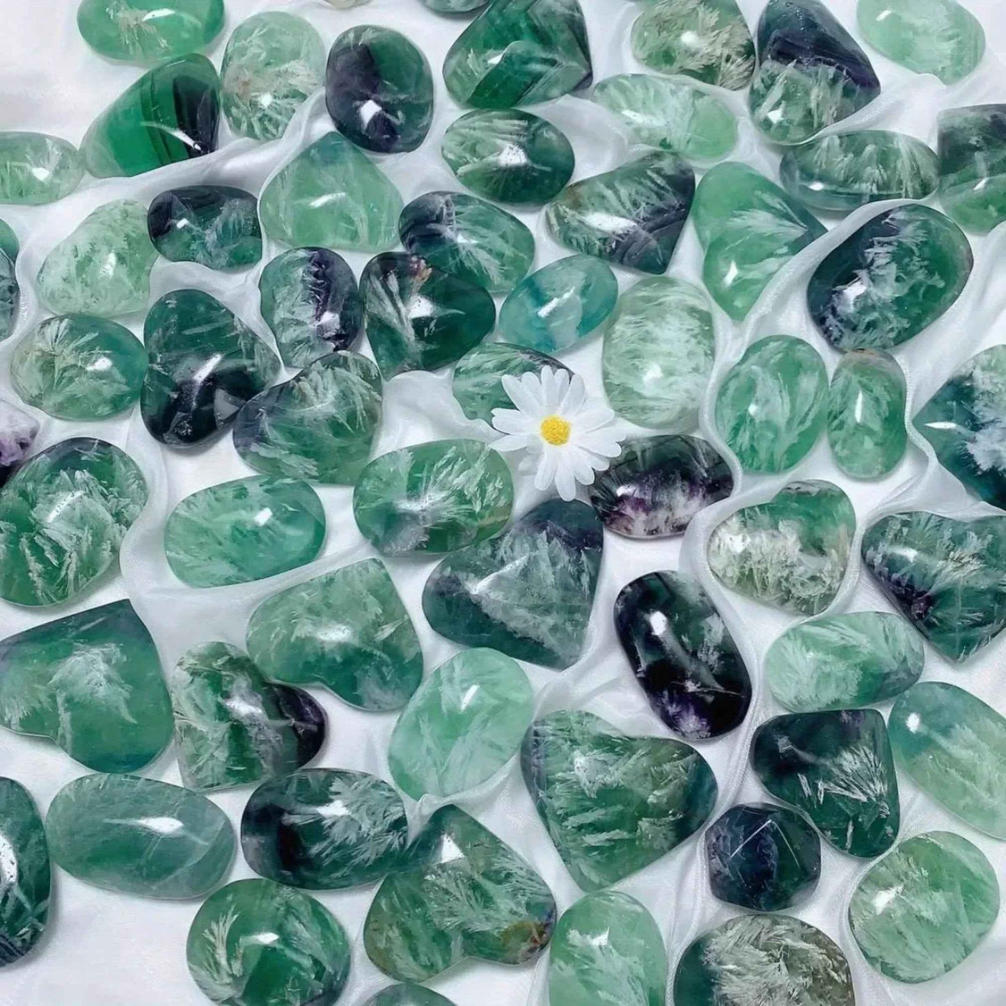 Feather Snowflake Fluorite Palm