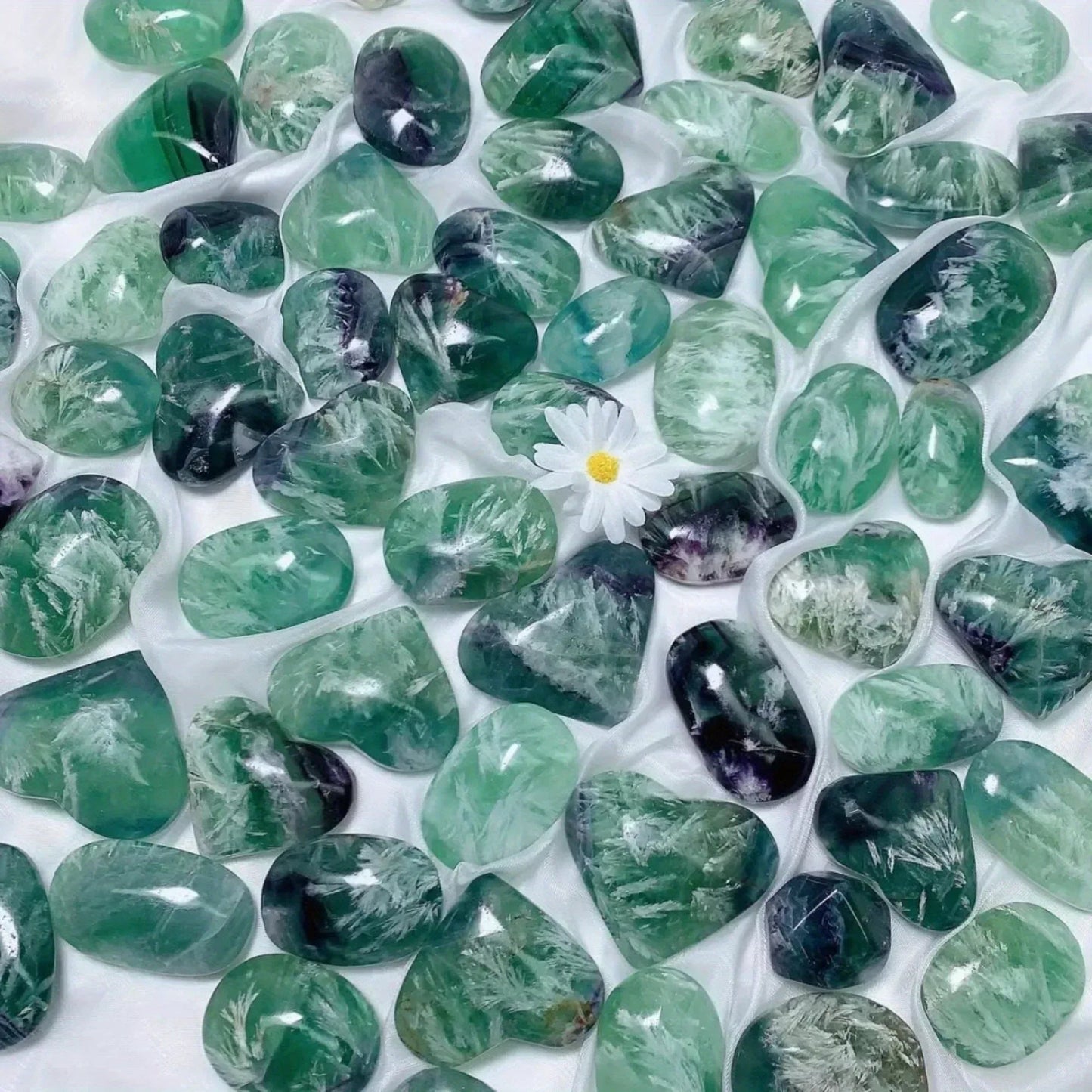Feather Snowflake Fluorite Palm