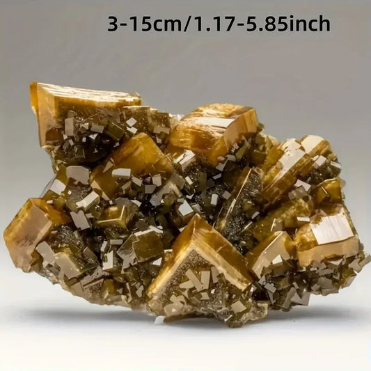 60-480g Golden Barite Mineral|CrystalHola