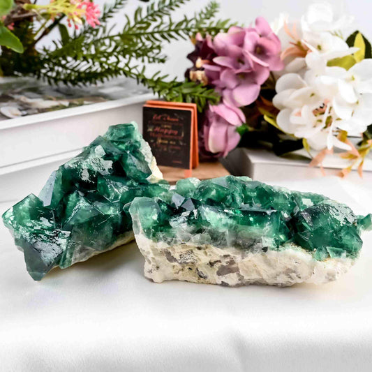 Green Flourite Mineral - CrystalHola