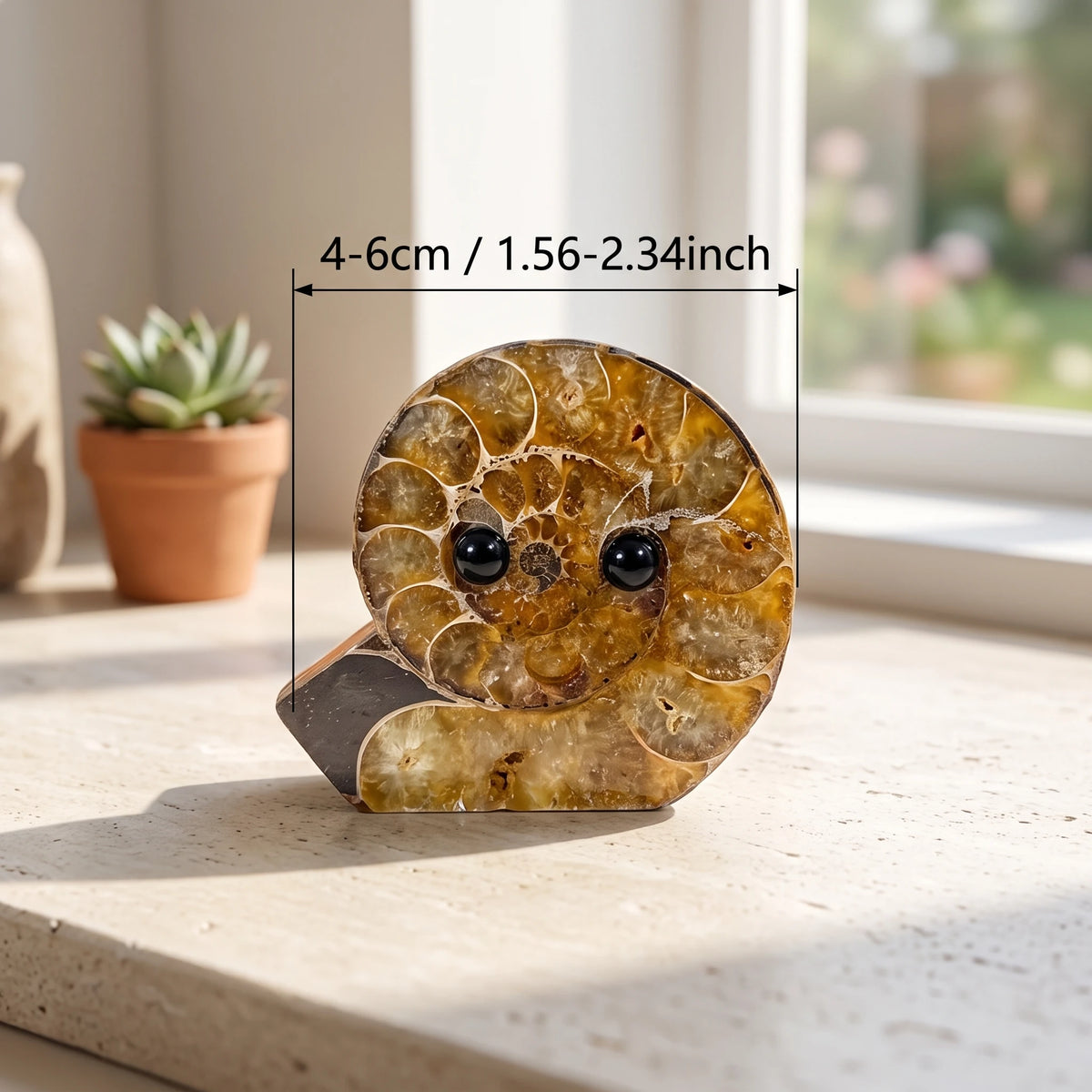 Agate Fossil Table Pet Carving for Desk Decor and Gifting