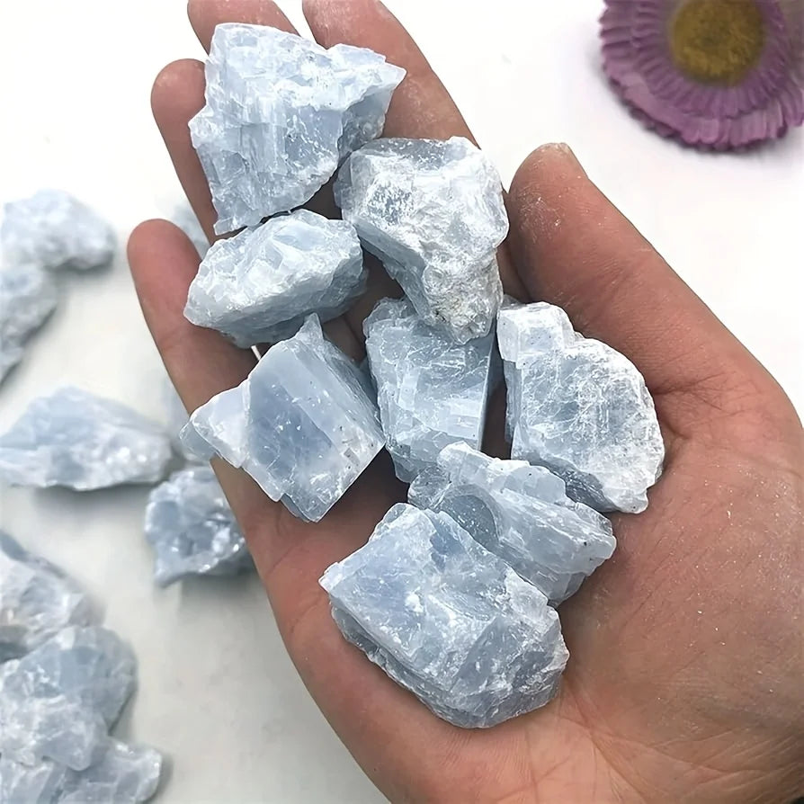 Blue Calcite Raw Stone for Decor