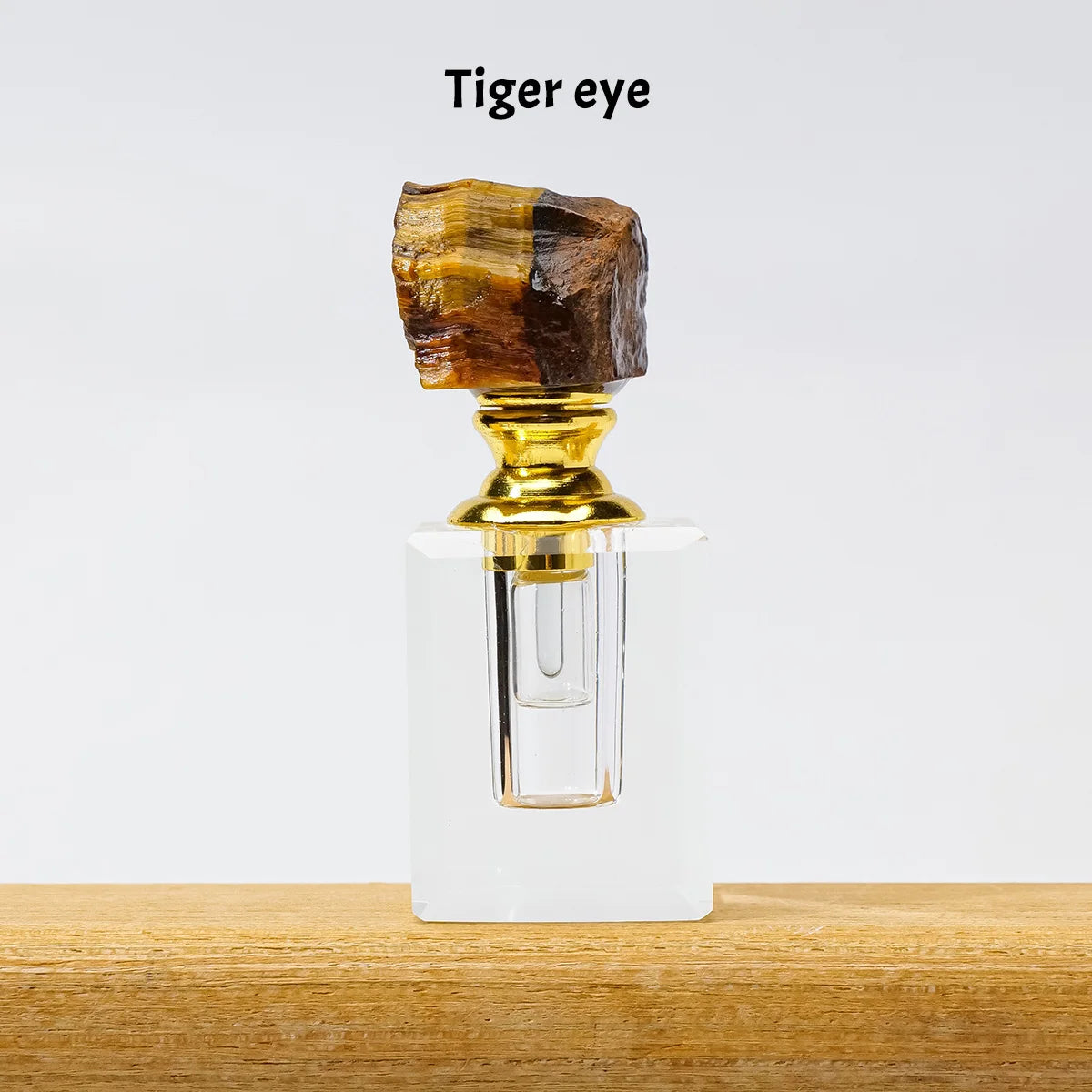 Crystal Raw Stone Perfume Bottle Cap