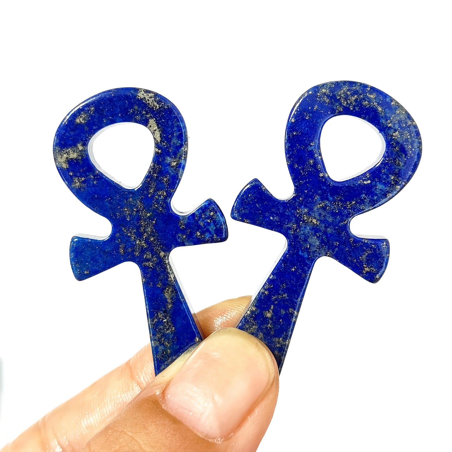 Lapis Lazuli Ankh Caving - CrystalHola