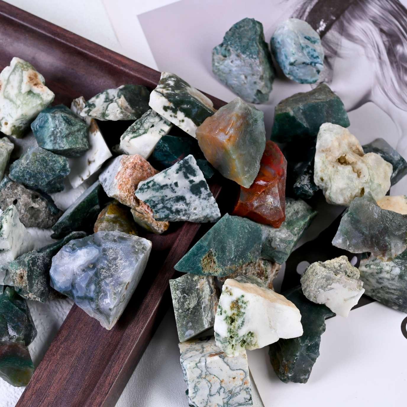 Moss Agate Raw - CrystalHola