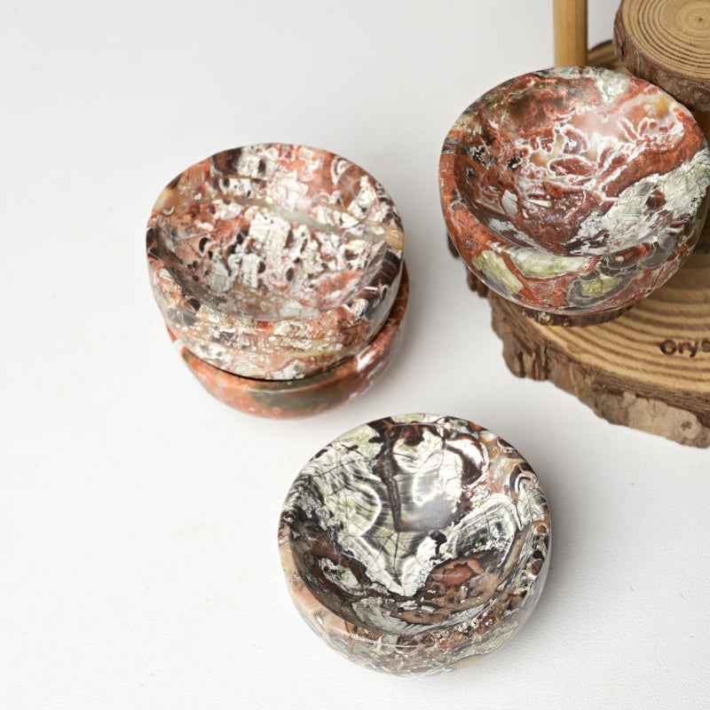Natural Money Agate Bowl |Crystal Wholesale