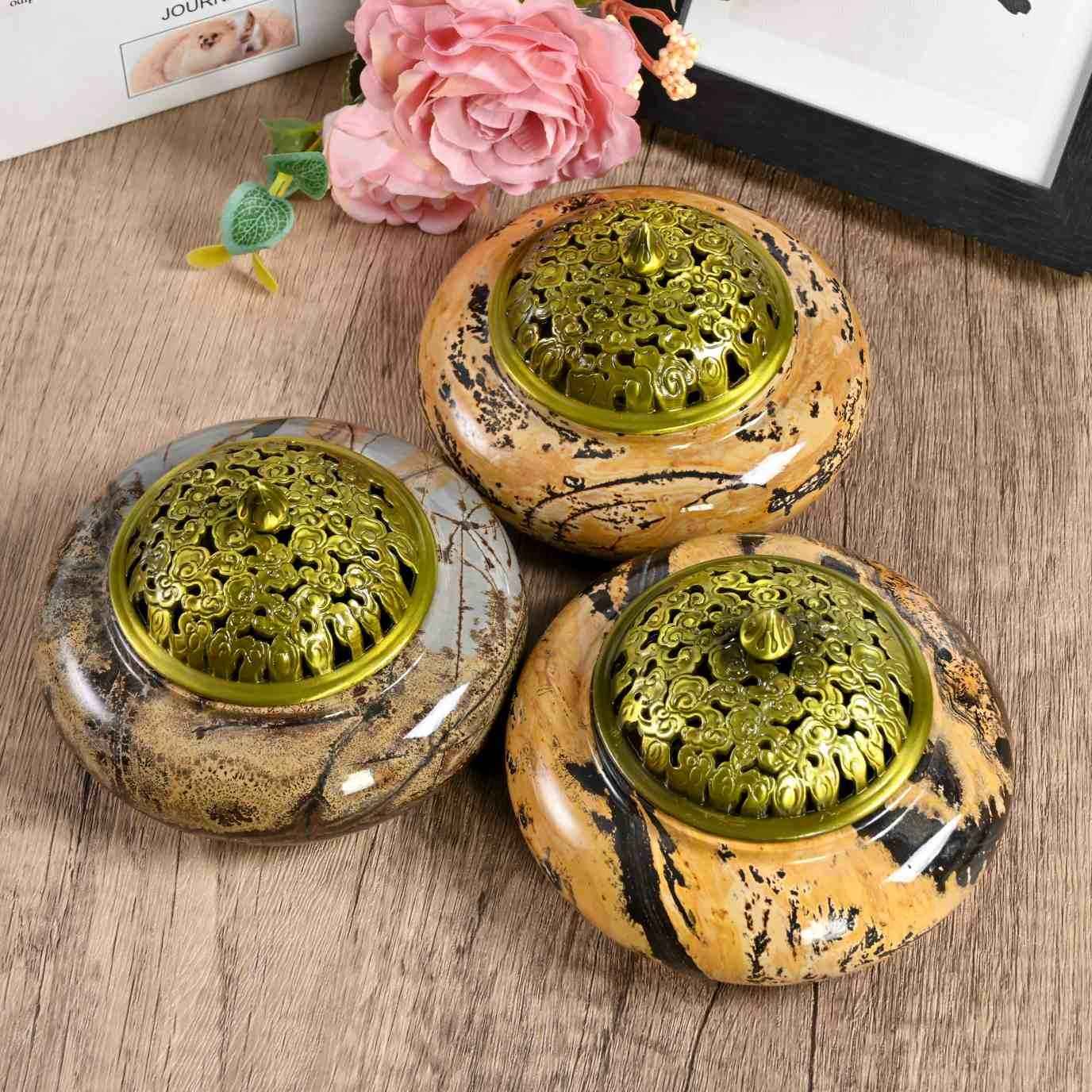 Picture Jasper Incense Burner