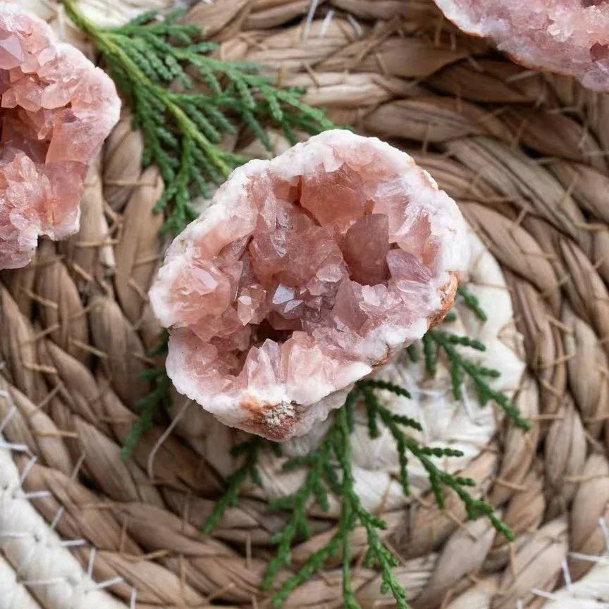 Wholesale Pink Argentinian Geode Cluster |CrystalHola