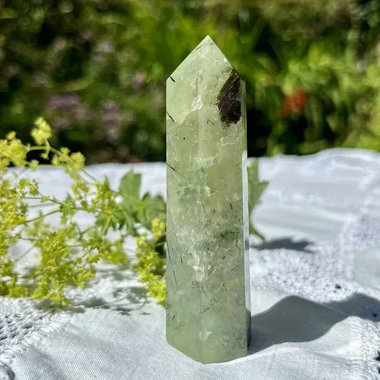 Prehnite Crystal Tower - CrystalHola