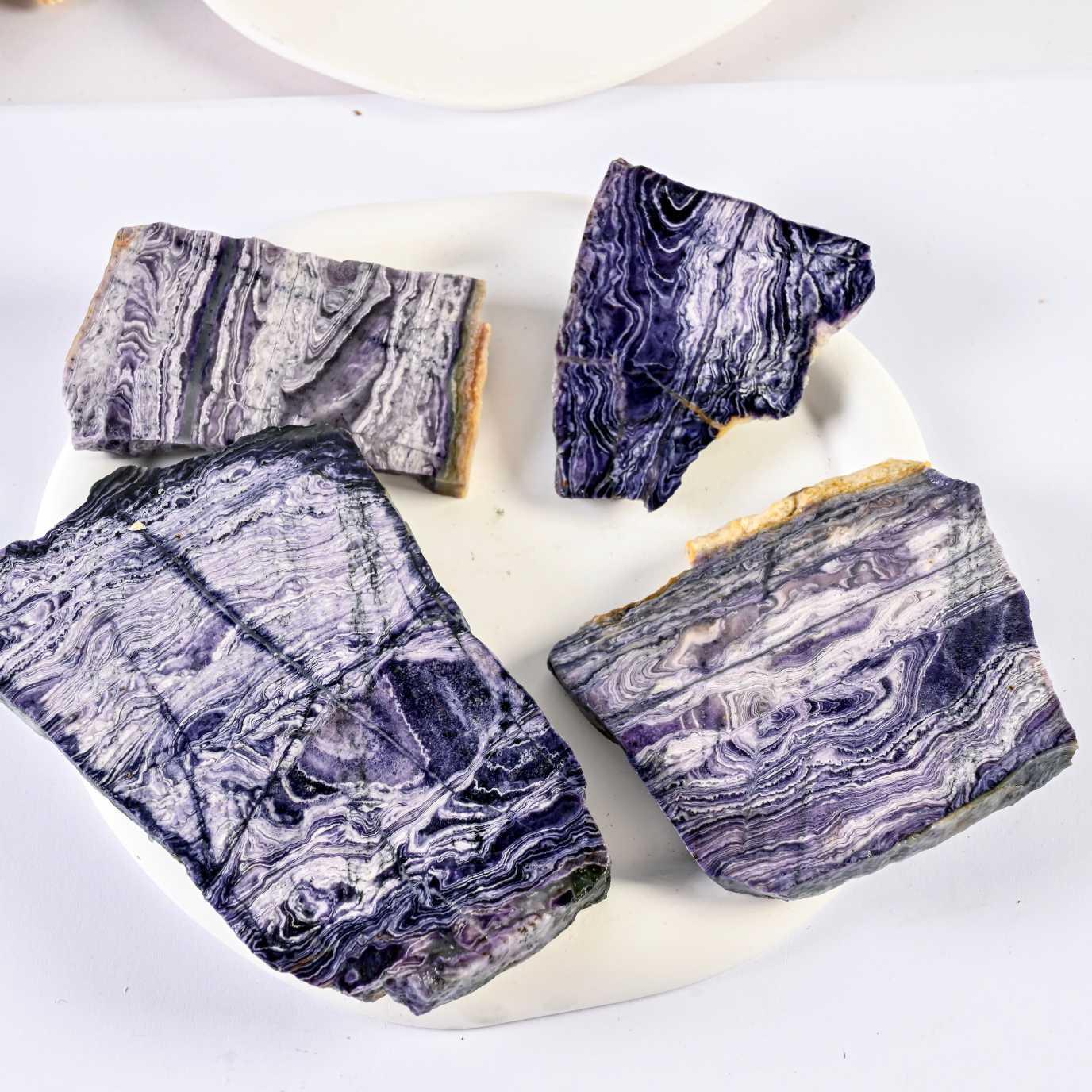 Purple Malachite Slab - CrystalHola